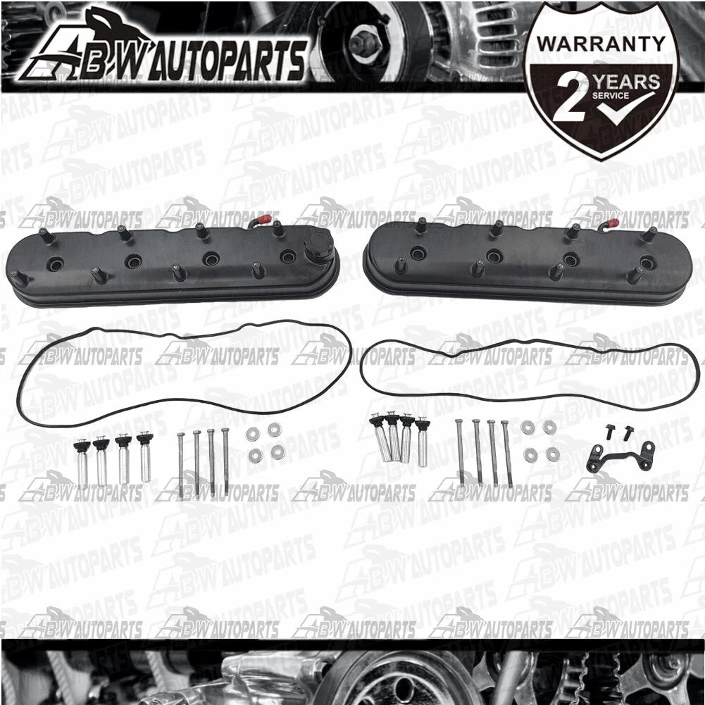 Cast Aluminium Engine Valve Cover Black w/ Coil Mount For LS LS1 LS2 LS3 LS6 LS7