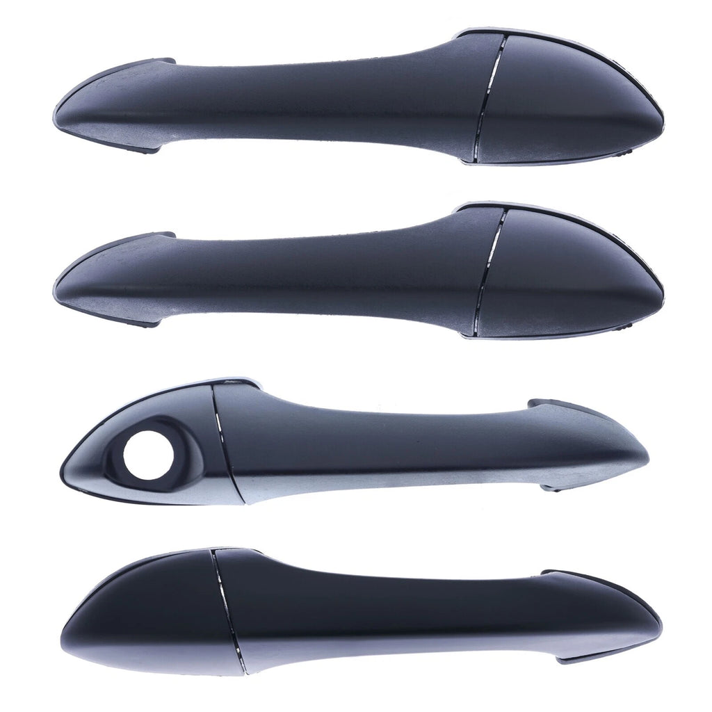 Set of 4 FRONT & REAR Left + Right Door Handle Outer Black for BMW X5 E53 00-07