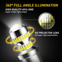 Load image into Gallery viewer, 4X BA15S 1156 REVERSE CAR GLOBE LED BRAKE TURN STOP TAIL LIGHT BULB WHITE 12V A