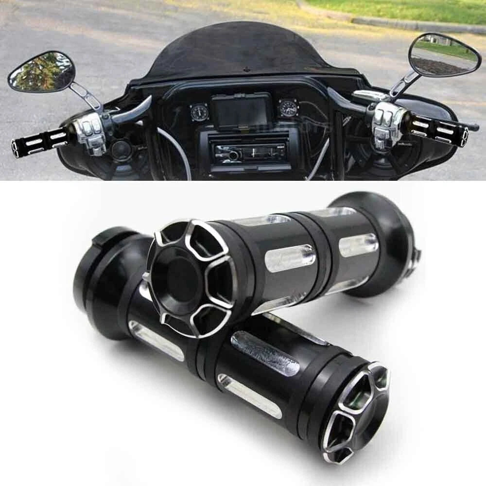 1" Motorcycle Handlebar Hand Grips For Harley Sportster Dyna Touring V-Rod VRSC