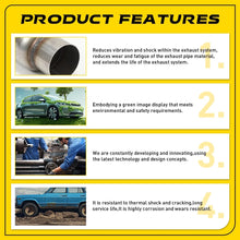 Load image into Gallery viewer, 3 inch Exhaust Hotdog Pipe Muffler Silencer Resonator Stainless Steel 12" Long