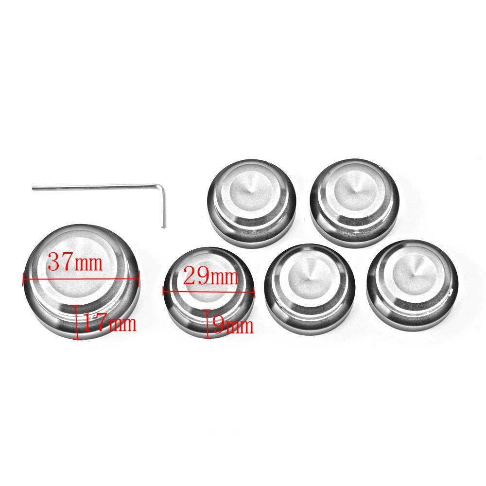 Black Nut Decoration Cover Cap Kit For Sportster S 1250 for Nightster 975 2022+