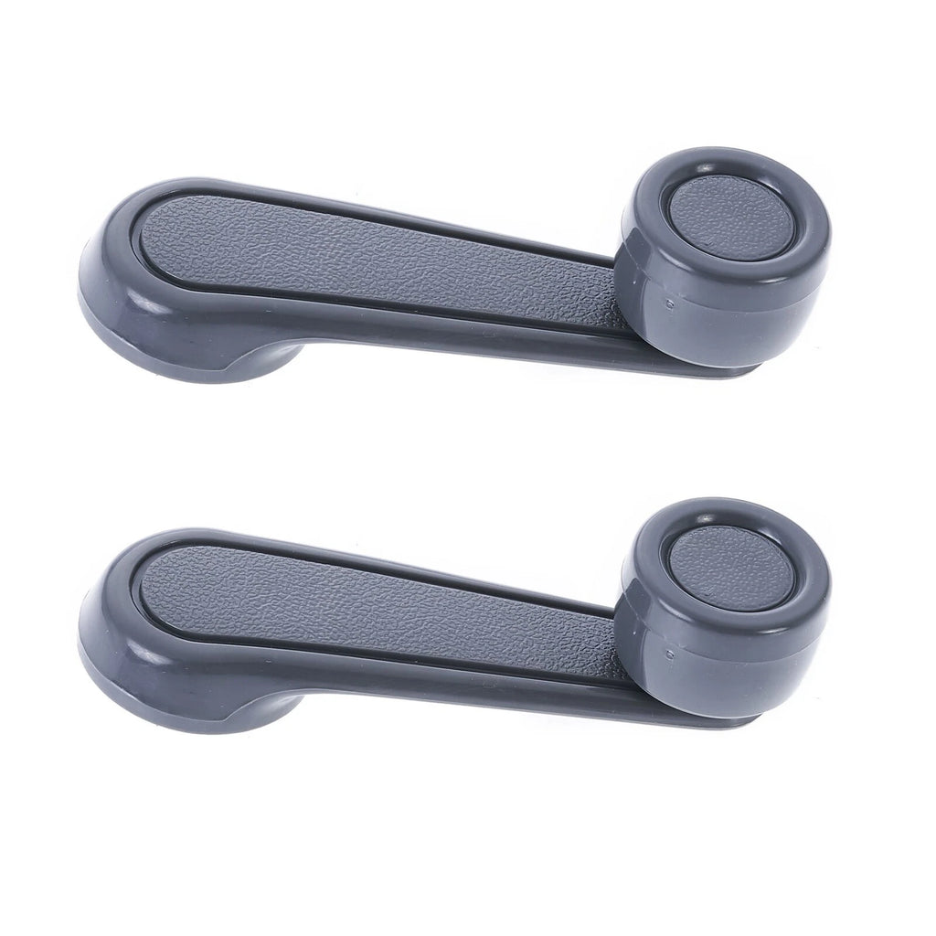 2pc Left & Right Manual Window Crank Handle Grey for Toyota Landcruiser & Hilux