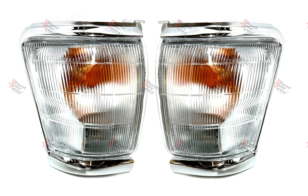 *NEW* INDICATOR CORNER LIGHT LAMP (CHROME) SUIT TOYOTA HILUX 1997 - 2001 PAIR