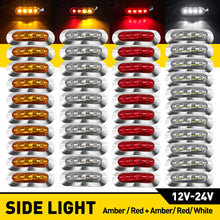 Load image into Gallery viewer, 10X CLEARANCE LIGHT LED SIDE MARKER AMBER RED WHITE TRAILER TRUCK CARAVAN 12-24V