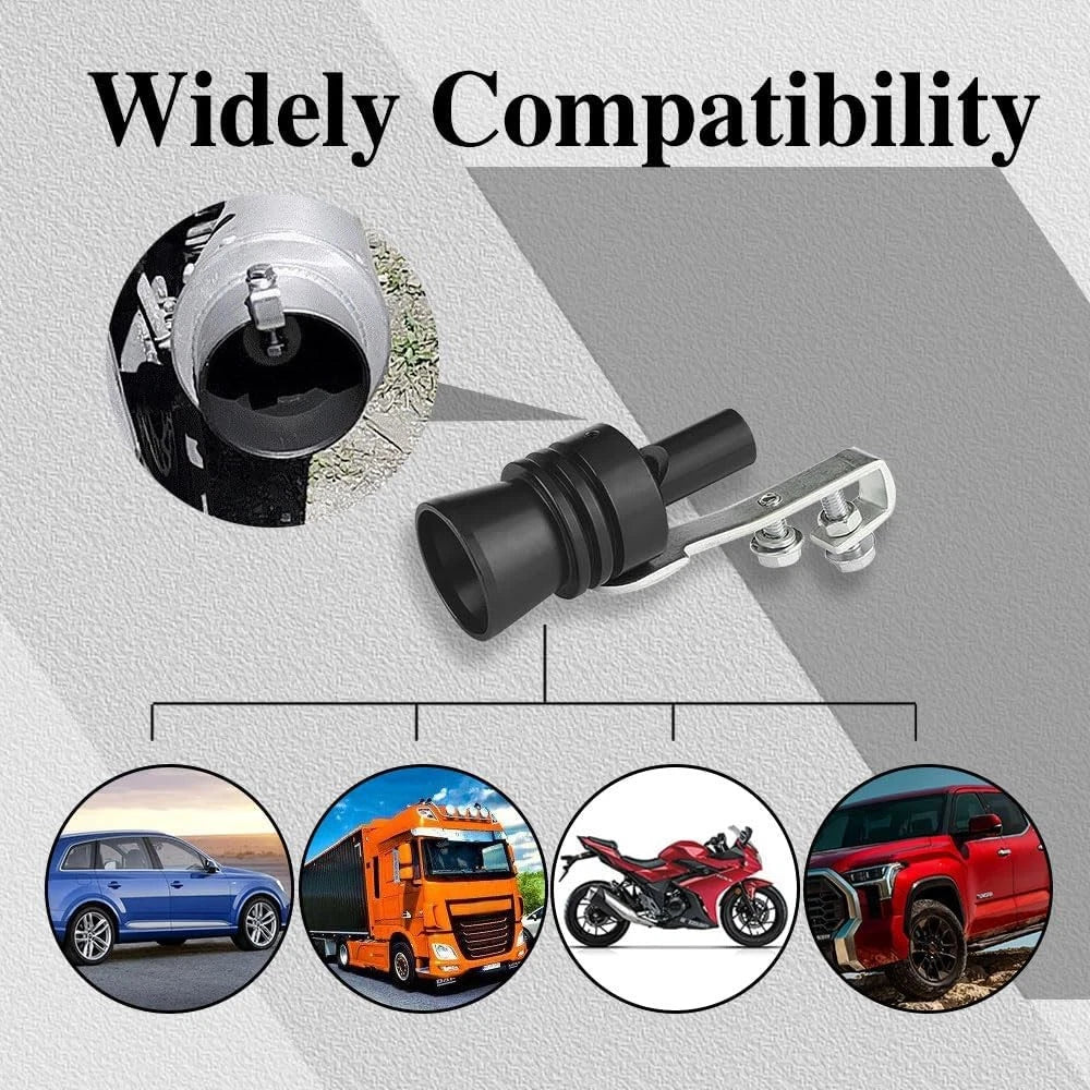 1x Car Turbo Sound Whistle Muffler Simulator Blow Tip Off Valve Noise Durable