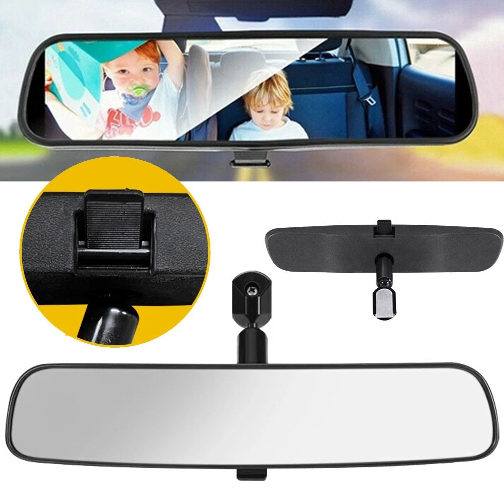 10" Rear View Mirror Packing Rearview Car Interior Wide Angle Panoramic Large