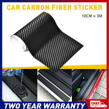 Load image into Gallery viewer, 10cmX3M 5D Carbon Fiber Car Sticker Door Sill Scuff Scratch Anti Protection Tape