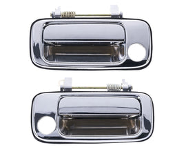 2pc Front Left & Right Outer Door Handle Chrome For Toyota Landcruiser J80 90-98