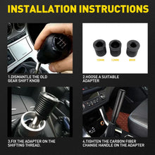 Load image into Gallery viewer, Manual Aluminum Car Gear Stick Shift Knobs Black Shifter Knob Lever Universal