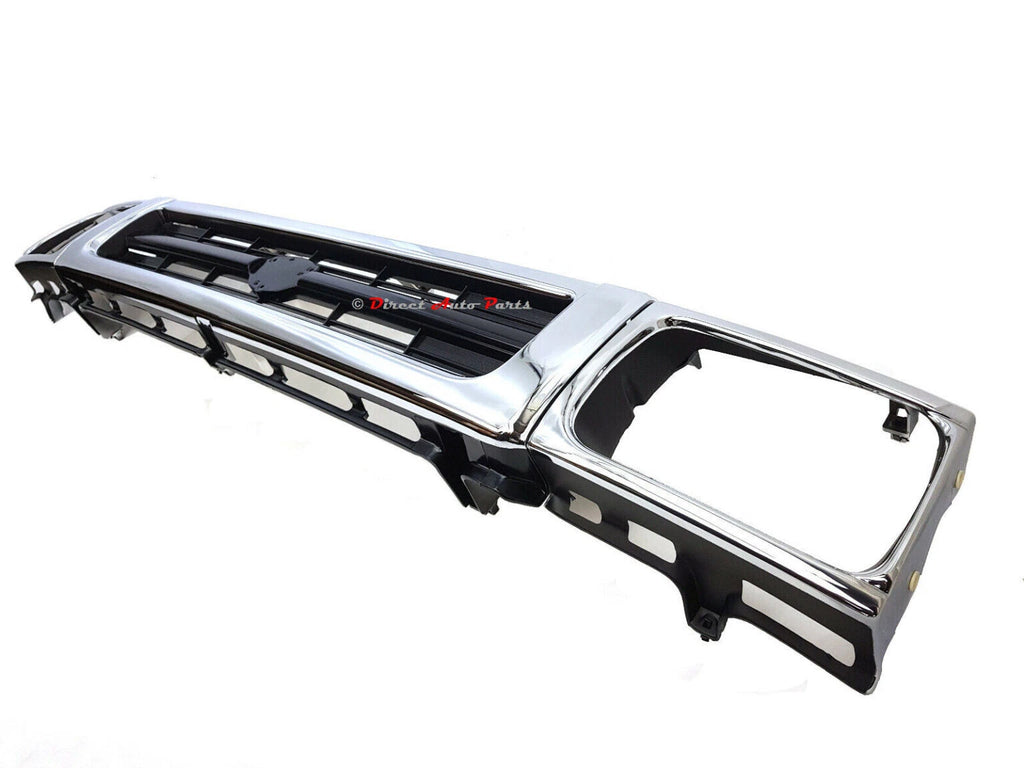 *CHROME* FRONT GRILLE + HEADLIGHT RIMS for TOYOTA HILUX LN106 4WD 1991 – 1997
