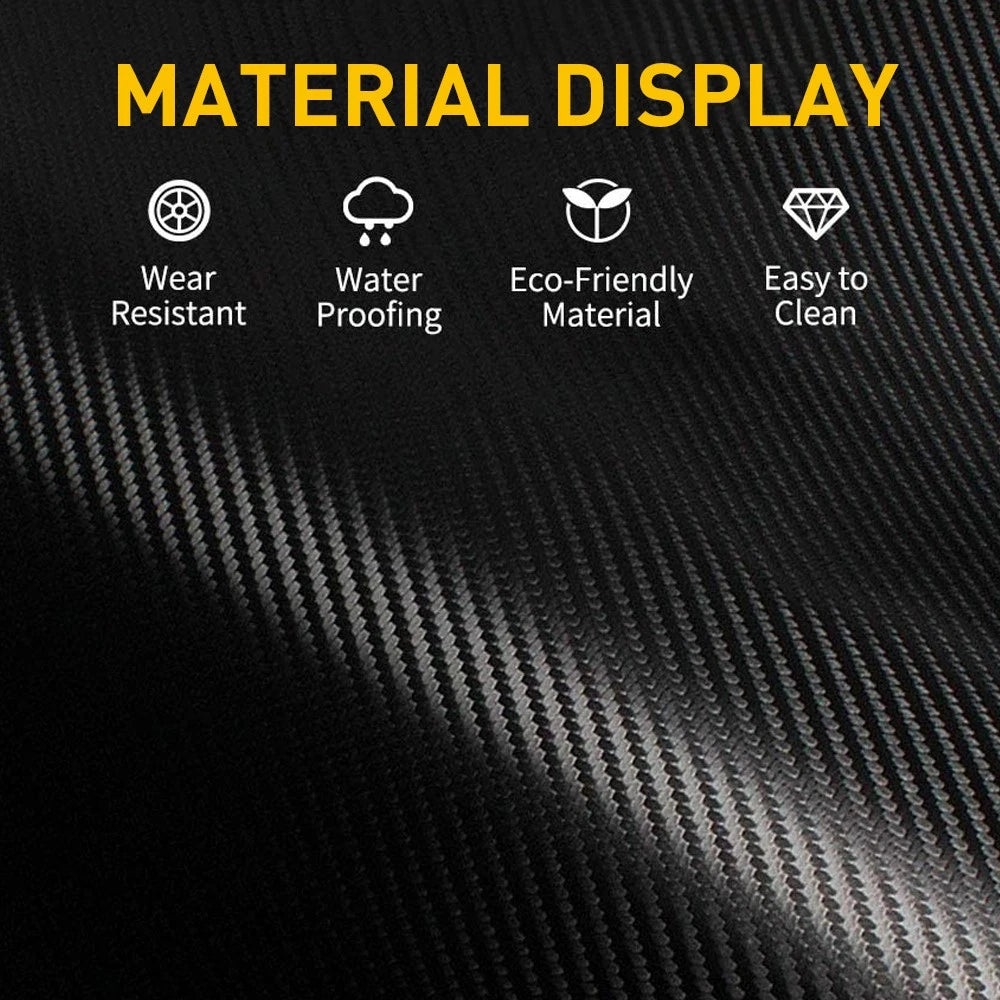 Car Rear Bumper Protector Sill Carbon Protector Fiber Boot Protector Guard 90CM