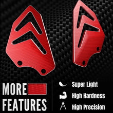Load image into Gallery viewer, 2X Red CNC Billet Passenger Heel Guards Matt For Ducati DesertX 2022+ Anodized S
