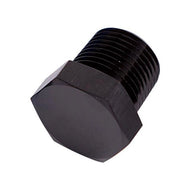 Aeroflow AF933-02BLK 1/8" NPT Hex Head Plug Black Anodized
