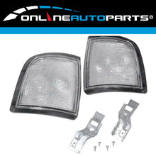 Load image into Gallery viewer, LH+RH Clear Altezza Corner Lights Pair w/Black Trim for Holden Rodeo TF '91-'97
