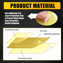 Load image into Gallery viewer, Yellow Smoke Gold Tint Film Headlights Tail Fog lights Car Vinyl Wrap 30cm x 3M