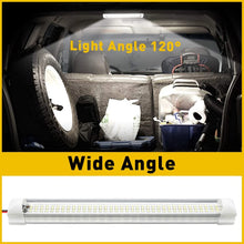 Load image into Gallery viewer, 2x Roof Interior Ceiling Light Dimmable 12V 24V Led Cool RV Natural White 108SMD