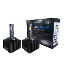 Load image into Gallery viewer, 2x D1R D1S HID to LED Headlight Bulb Globe 12V 35W 4000LM E13/CE 6500K Canbus