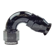 Raceworks AN-4 120° Teflon Hose End Fitting RWF-204-04BK