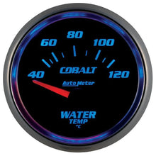 Load image into Gallery viewer, Autometer Cobalt 2-1/16in Water Temp Gauge 40-120C Short Sweep Electric AU6137-M