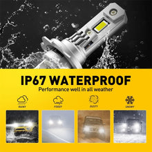 Load image into Gallery viewer, 2x AUXITO LED Headlights H7 DRL Hi Low Conversion Kit Plug Play With Fan