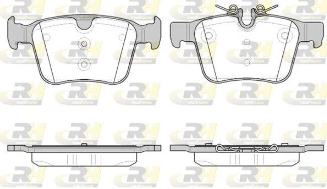 Rear Brake Pads for Range Rover Evoque 09/2015-01/2019 DB2512