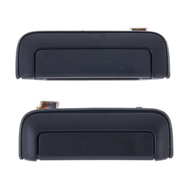 Door Handle Outer for Mitsubishi Triton 96-07 Set of 2 Black FRONT LH+RH