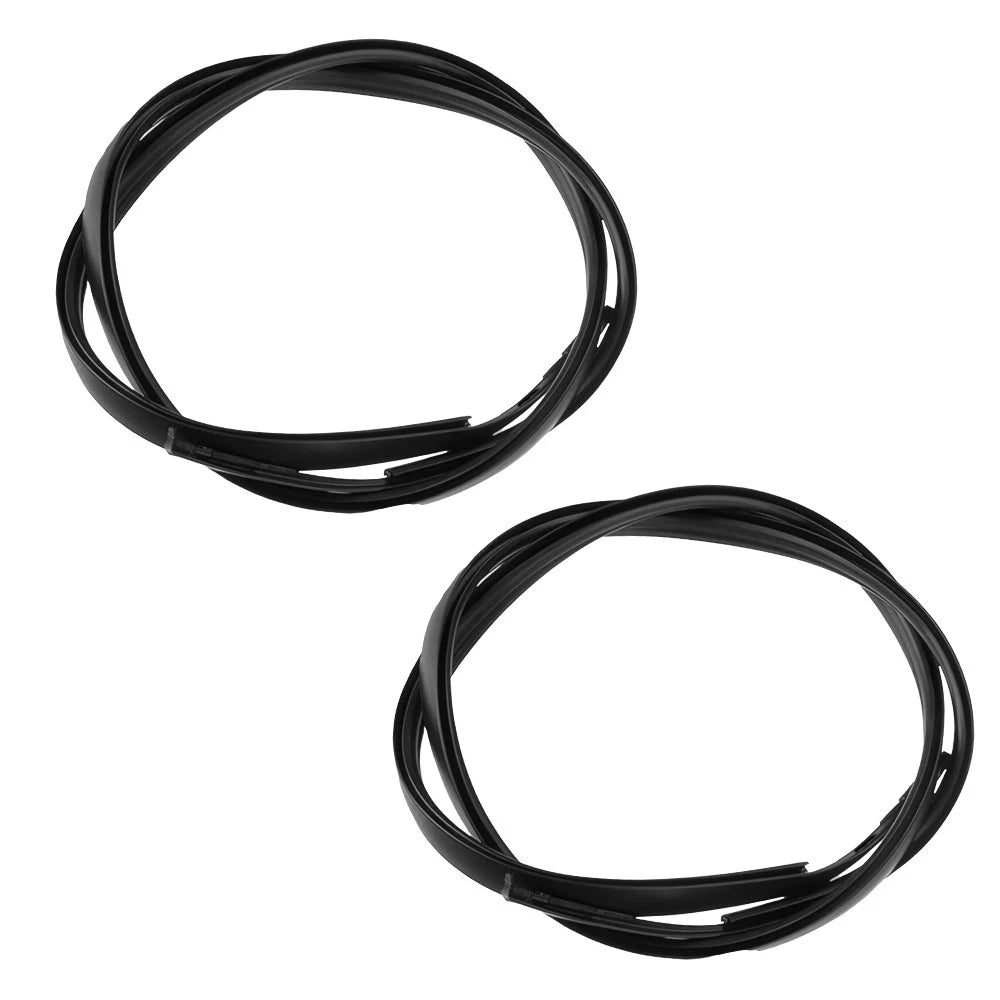 Car Roof Drip Moulding Side Finish Moulding Set Black For Toyota Yaris Hatchback