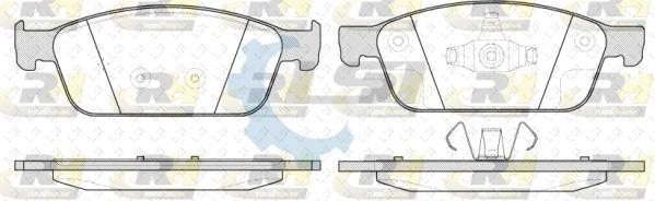 Front Brake Pads set for Ford Kuga TF 2012-2016 180mm wide