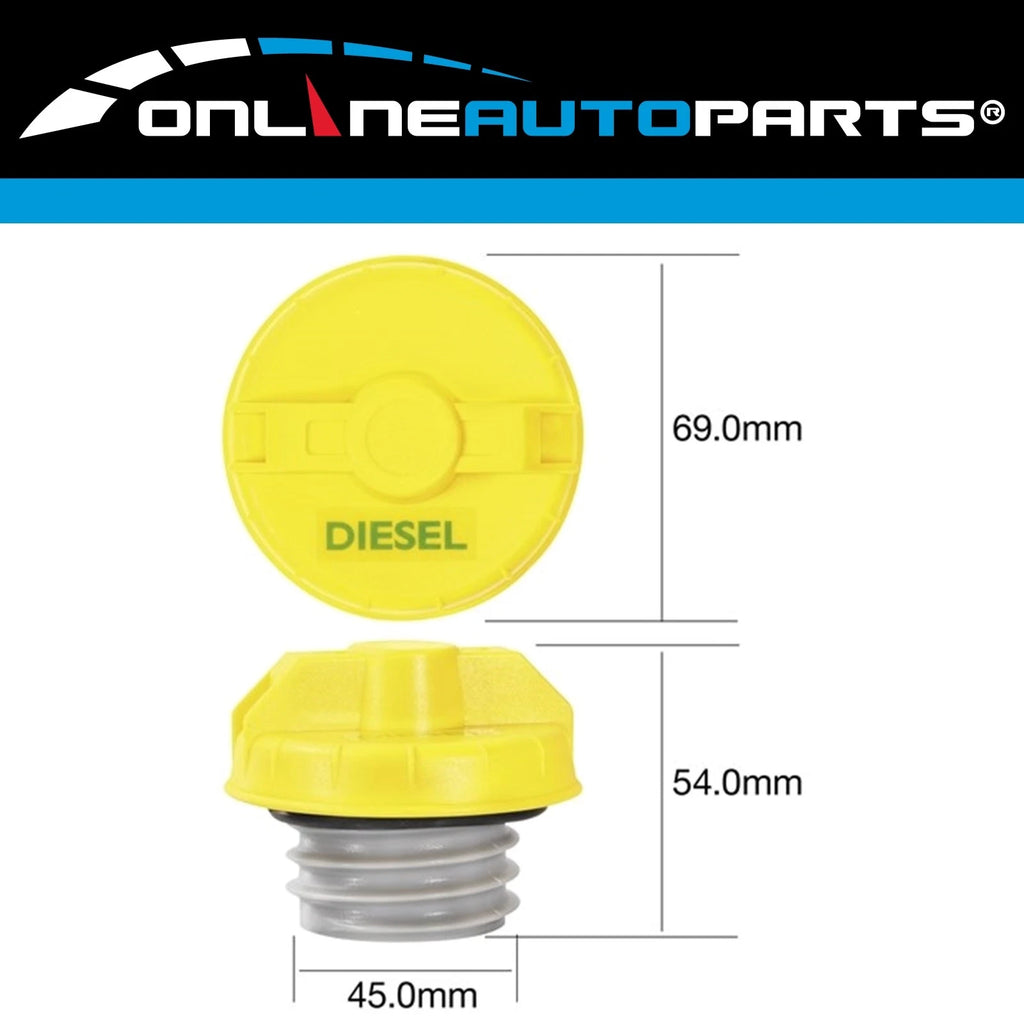 Plastic Diesel Fuel Cap for Ford Courier PD PE PG PH 4cyl 2.5L WL WLAT 1996~2006