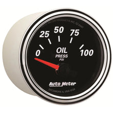 Load image into Gallery viewer, AutoMeter Designer Black II Oil Pressure AU1228