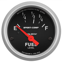 Load image into Gallery viewer, Autometer Sport-Comp 2-1/16in Fuel Level Gauge 73-10 Ohm Short Sweep Electric...