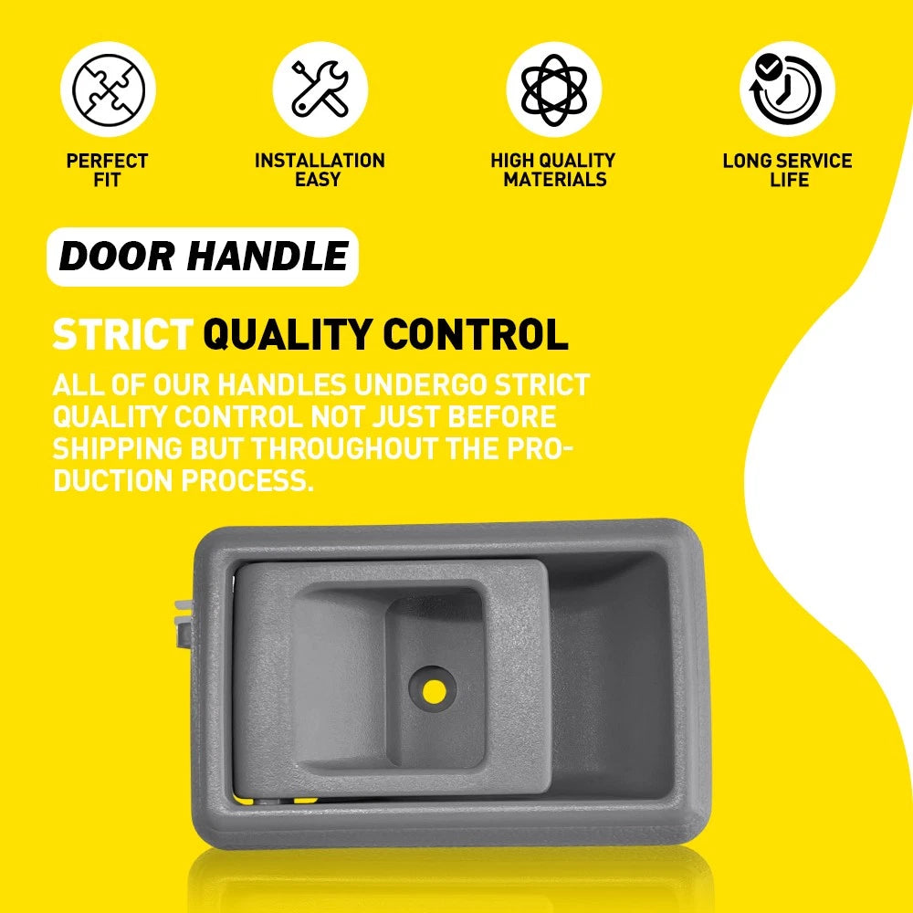 Left&Right For Toyota Landcruiser 75 78 79 Series Inner Door Handle Grey LH RH