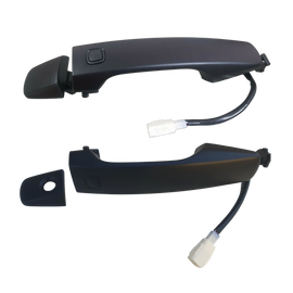 Door Handle Outer for Toyota Landcruiser 07-21 Set 2 Black FRONT LH+RH W/Sensor