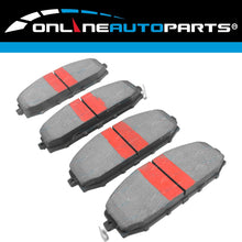 Load image into Gallery viewer, 2 Front Disc Rotors Slotted + Drilled + 4x4 Brake Pads for Patrol GU Y61 1997~15