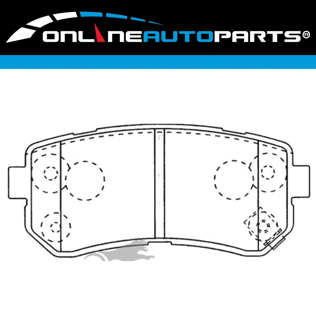 Rear Disc Brake Pad Set for Hyundai i30cw FD 1.6L D4FB 2009~2013 FWD Wagon
