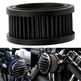 Black Motorcycle Air Cleaner Intake Filter For Harley Sportster XL883 XL1200 X48