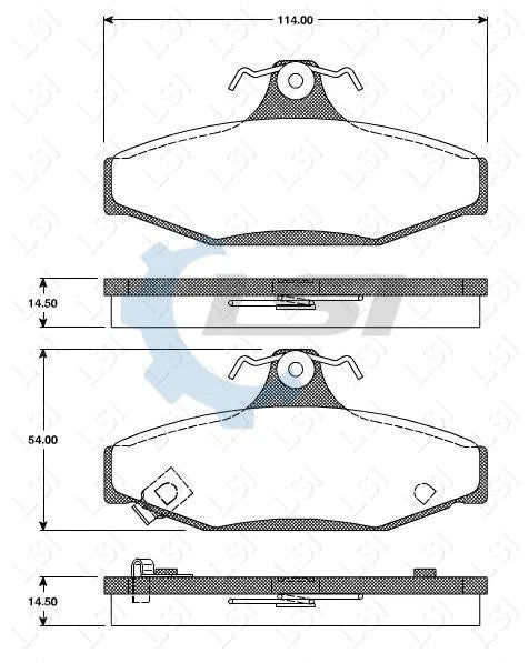 Rear Brake Pads and Disc Rotors Set for Ford FALCON AU including UTE 1998-00