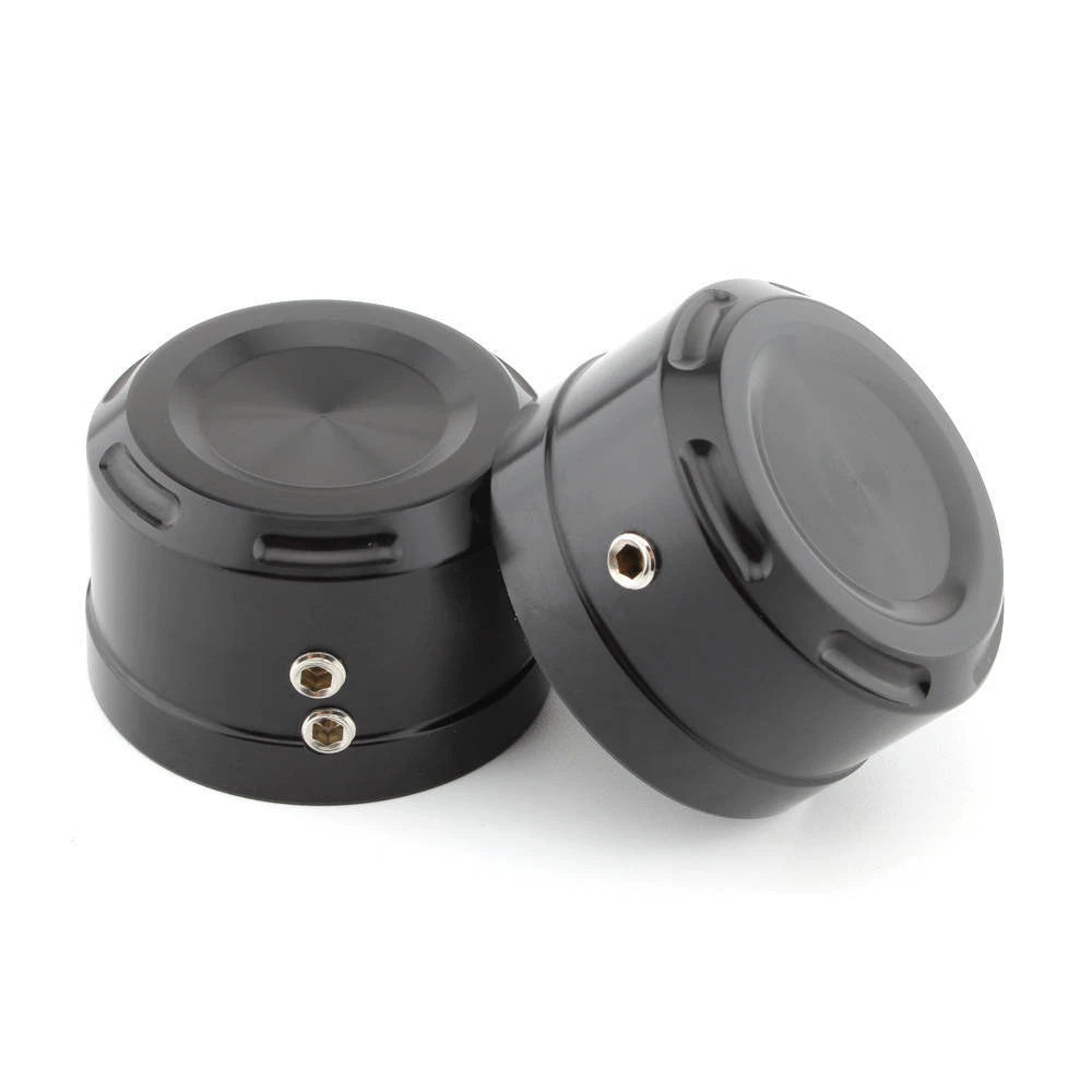 Black Aluminum Rear Axle Bolt Nut Cap Cover For Harley Softail Fat Boy 2018+ ST