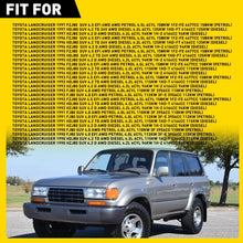Load image into Gallery viewer, 4x For 1990-1997 Toyota Landcruiser 80 Series Window Weather Seal Chrome