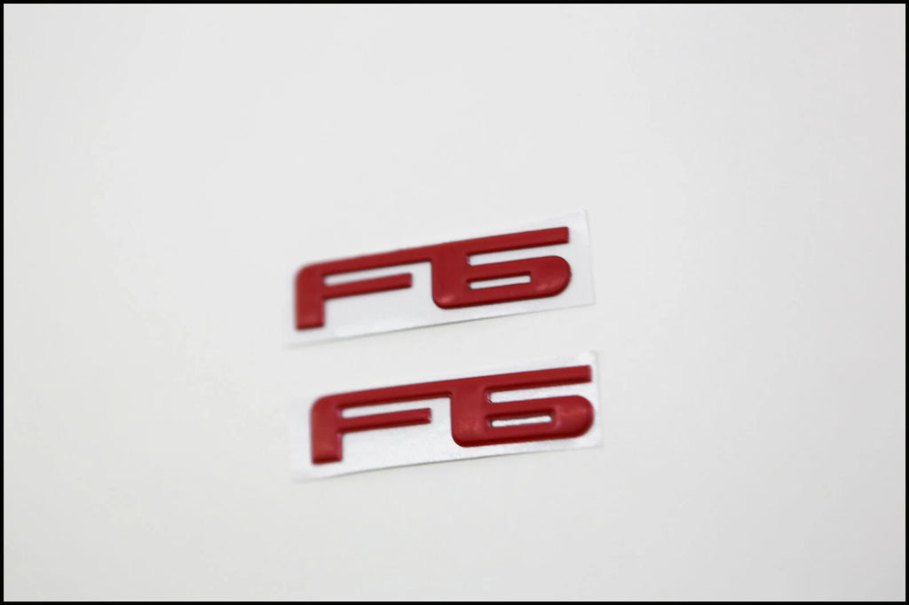 2 X F6 DECAL BADGE SUIT FORD BA/BF/FG FPV/FALCON/XR6/XR8/FALCON/SEDAN/UTE/TURBO