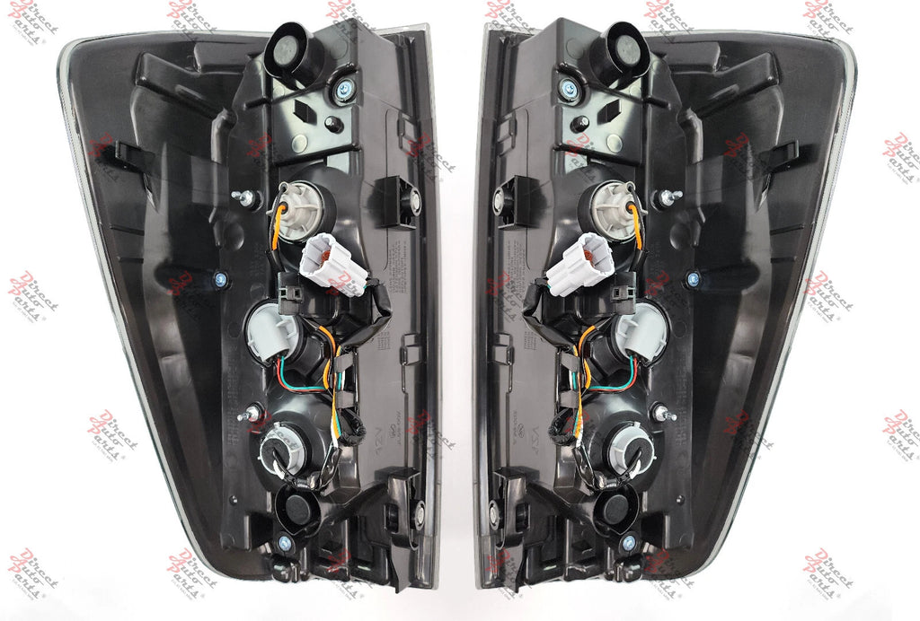 *LED* TAIL LIGHT REAR BACK LAMP (SMOKED) for NISSAN NAVARA D23 NP300 2015- PAIR