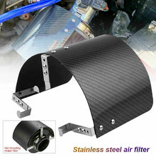 Load image into Gallery viewer, New Air Intake Filter Cover 2.5 ' -5.5' Universal Iron Heat Shield Carbon Fiber