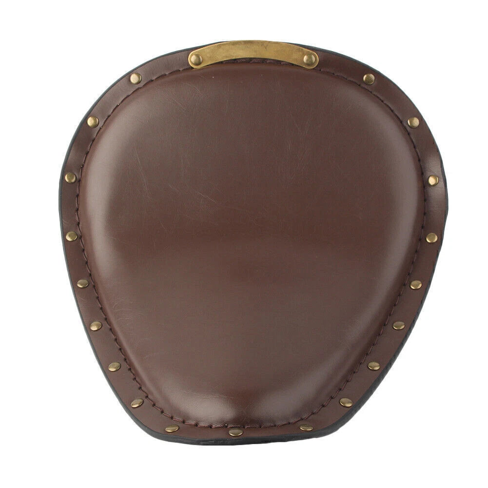 Brown Soft PU Motorcycle Spring Solo Seat For Harley Sportster Iron XL 883 1200