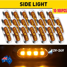 Load image into Gallery viewer, 10-100X LED Clearance Lights Side Marker Amber Indicators Trailer Truck RV Lamp.