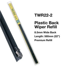 Load image into Gallery viewer, Tridon Wiper Refill Plastic Wide Back TWR22-2