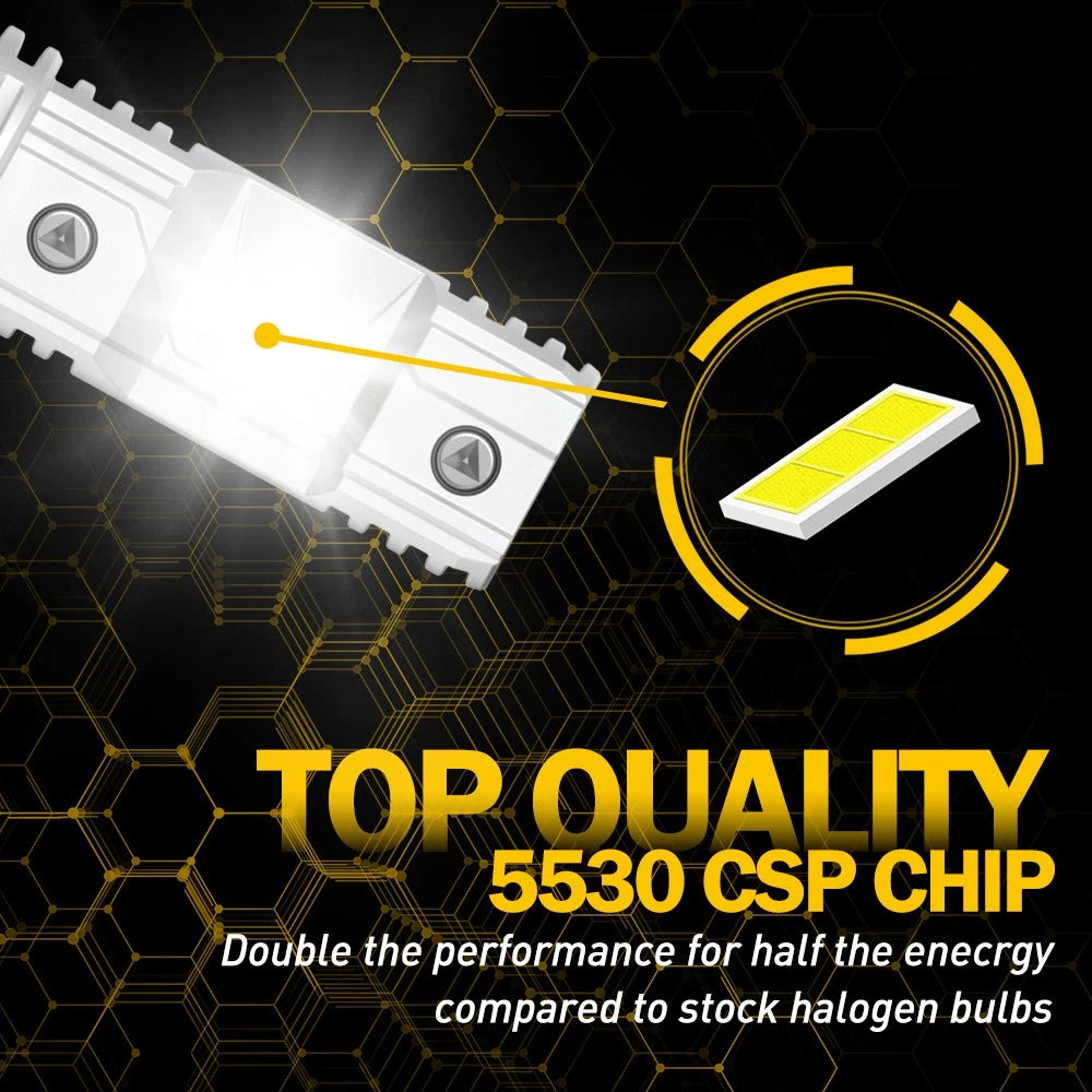 500%+ Brighter H7 LED Light Car Lamp Globes Headlight Bulb High Low Beam 6500K