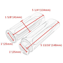 Load image into Gallery viewer, Black CNC 1" Handlebar Hand Grips For Harley Sportster Touring Dyna Softail VRSC