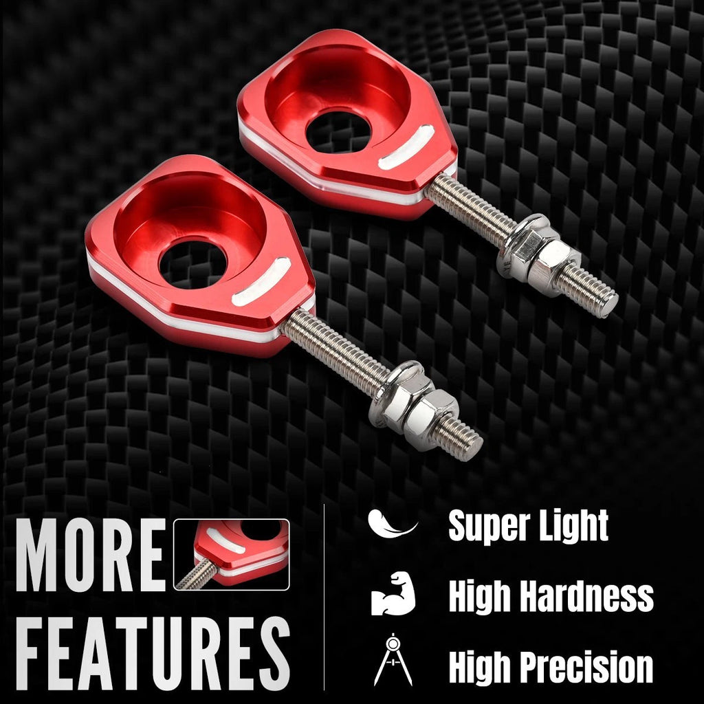 Motorcycle Rear Chain Adjuster Tensioner Red For HONADA All CRF110 2013-2023 ST