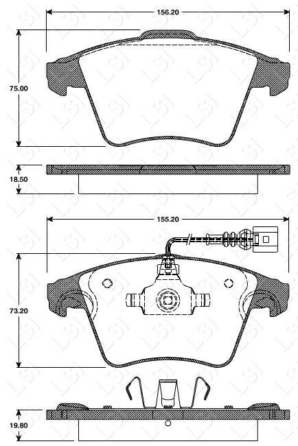 Full Set Front Rear Heavy Duty Brake Pads Disc Rotor for VW Transporter T5 04-18
